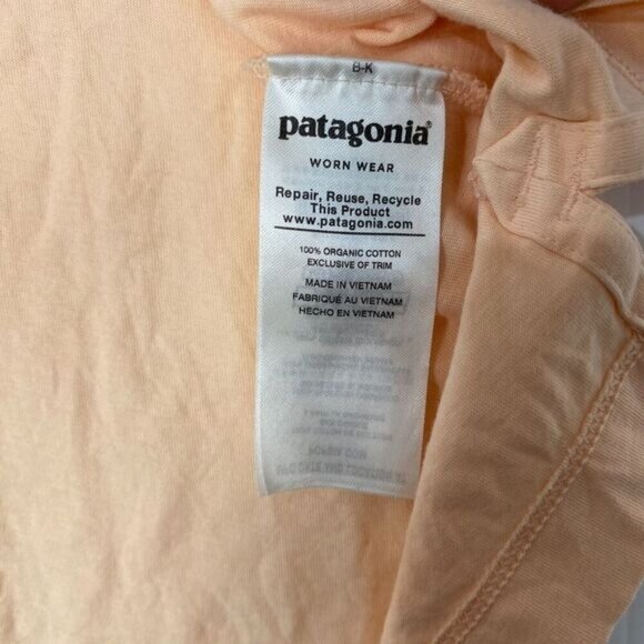 Patagonia Polo Shirt Mens Size XL Light Orange 100% Organic Cotton Lightweight - Picture 10 of 12